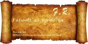 Faluvégi Renáta névjegykártya
