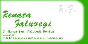 renata faluvegi business card