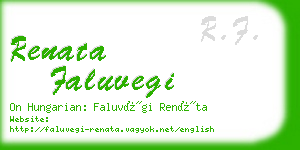 renata faluvegi business card